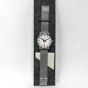 Mondaine EVO2 Stainless Steel Wrist Watch, Women's Size 43mm - Silver